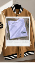 YAM Sand Varsity + Bone Tee Set