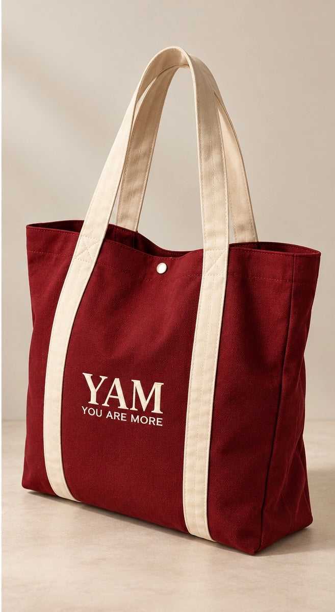 YAM Burgundy Tote