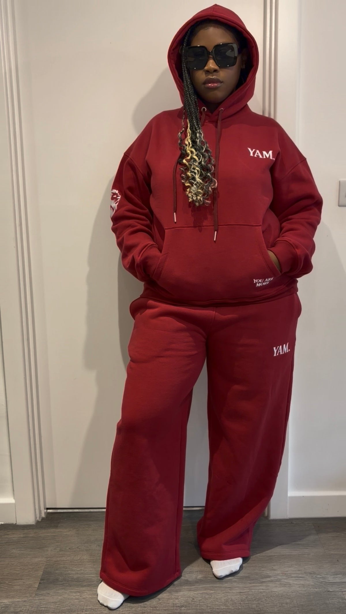 YAM Maroon Jogger Set