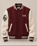 YAM Maroon Varsity Jacket